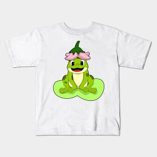 Frog on Leaf Kids T-Shirt